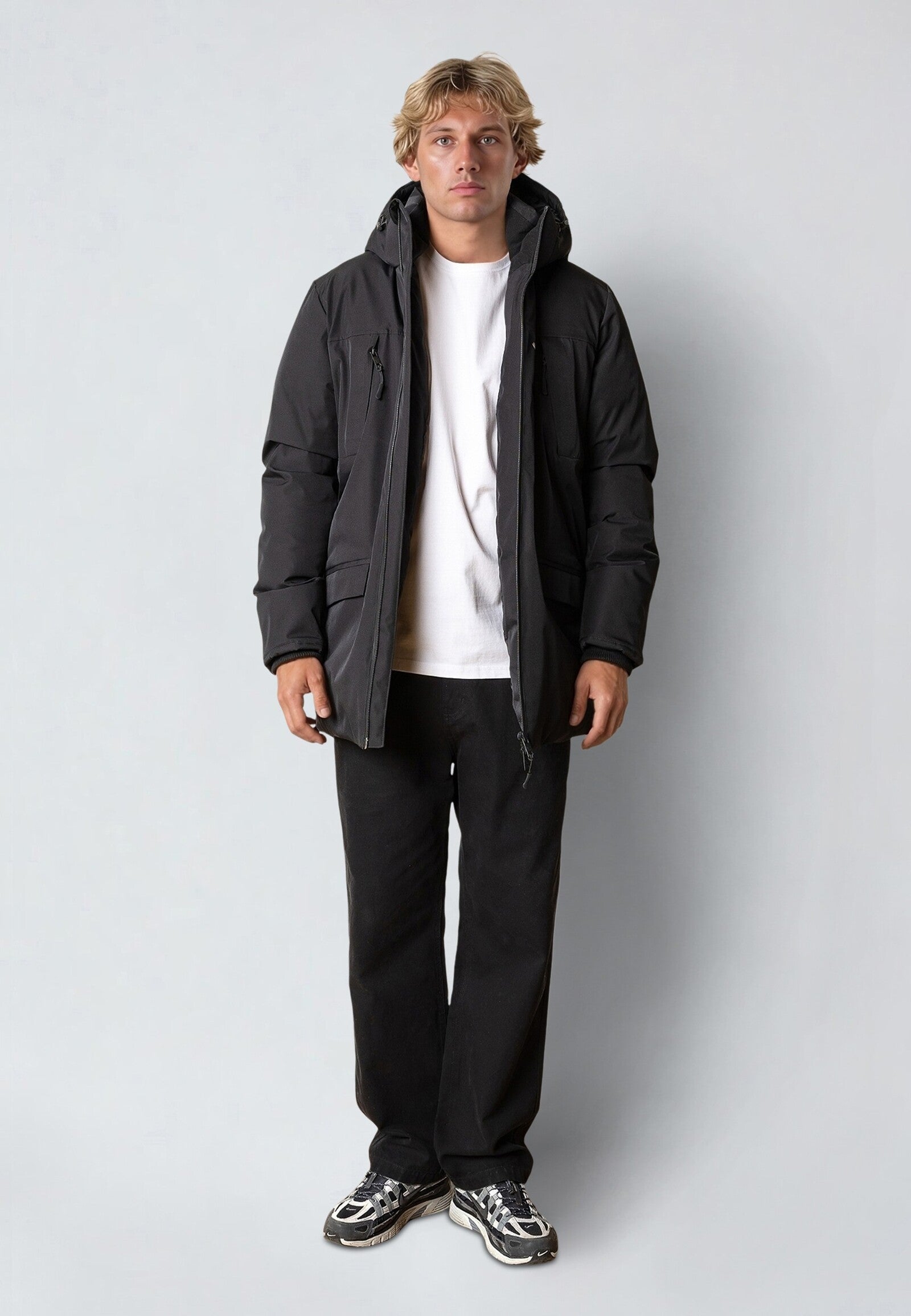 Chaqueta Fat Moose Jamison Quilt Mix Negra