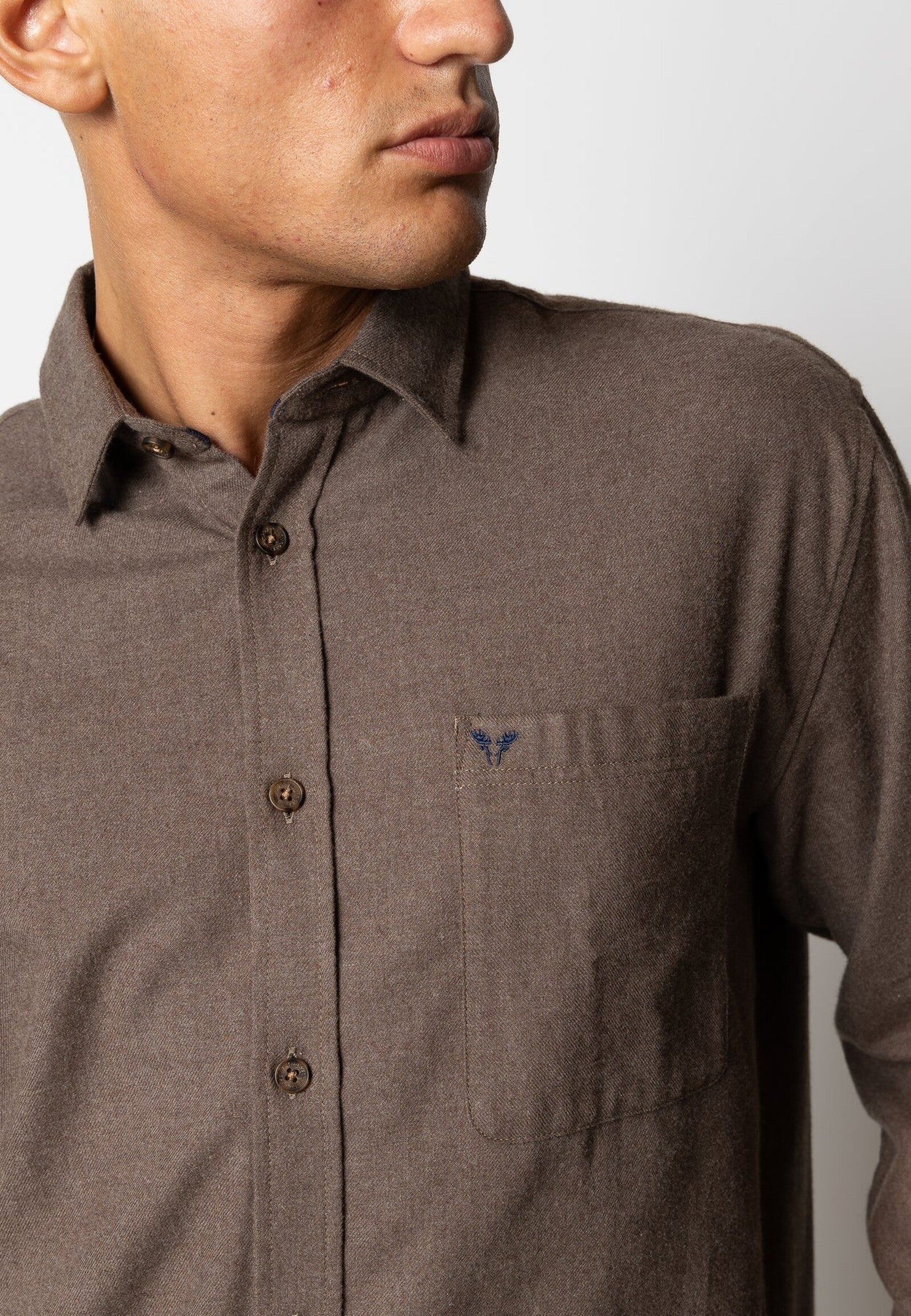 Camisa Fat Moose Frank Franela Marron