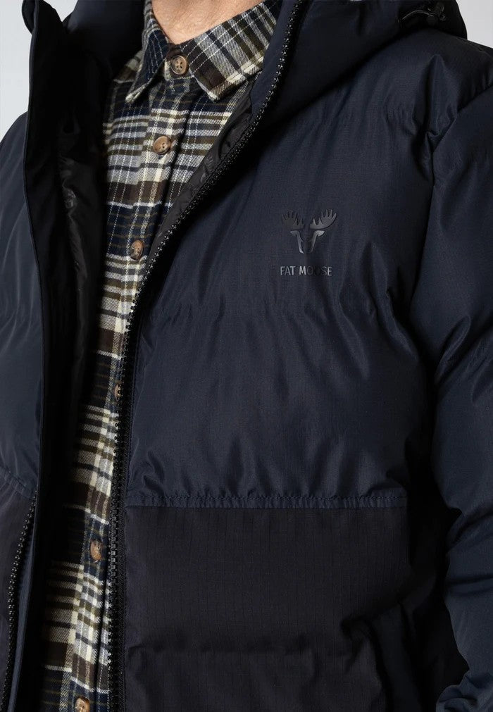 Chaqueta Fat Moose Birk Long Azul Oscuro