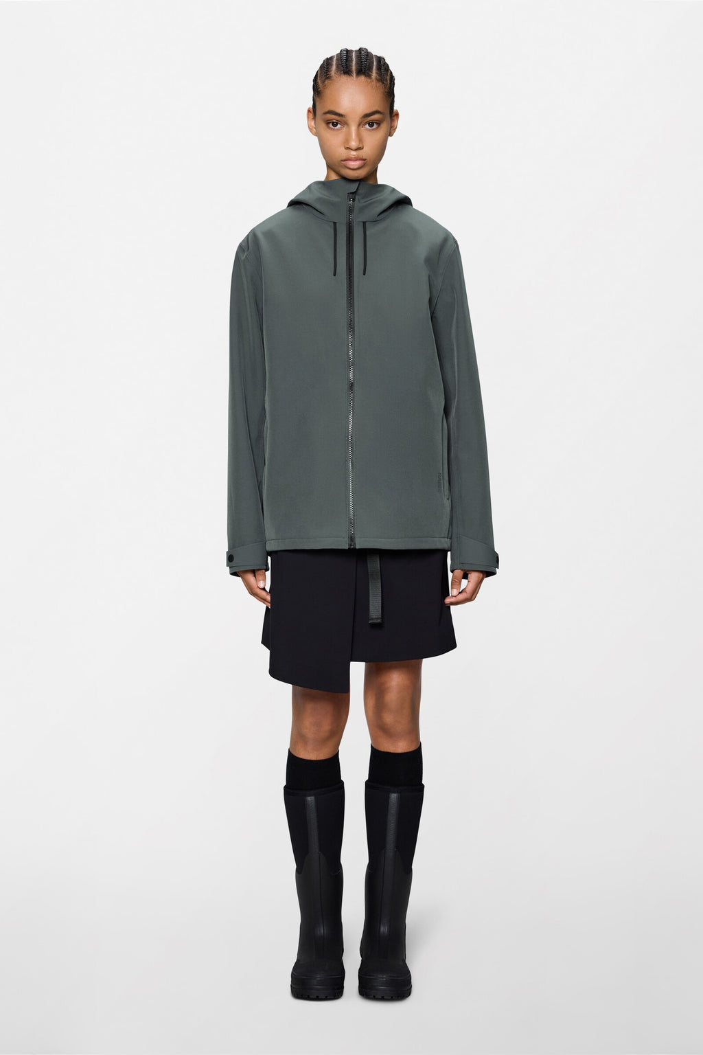 Chaqueta RAINS Suva Softshell Unisex W3T1 Gris Oscuro