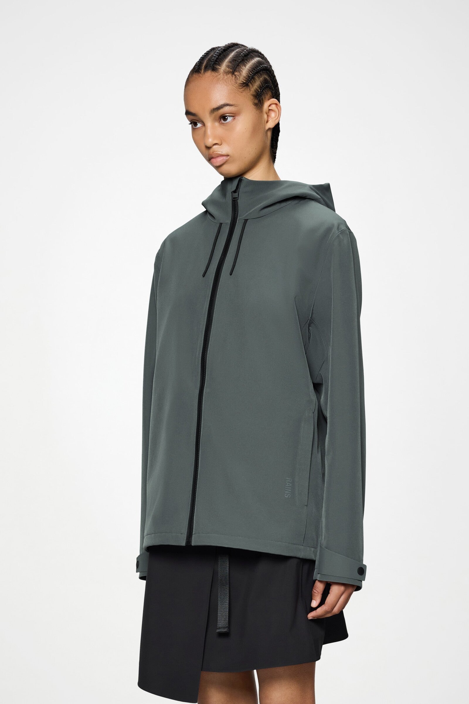 Chaqueta RAINS Suva Softshell Unisex W3T1 Gris Oscuro