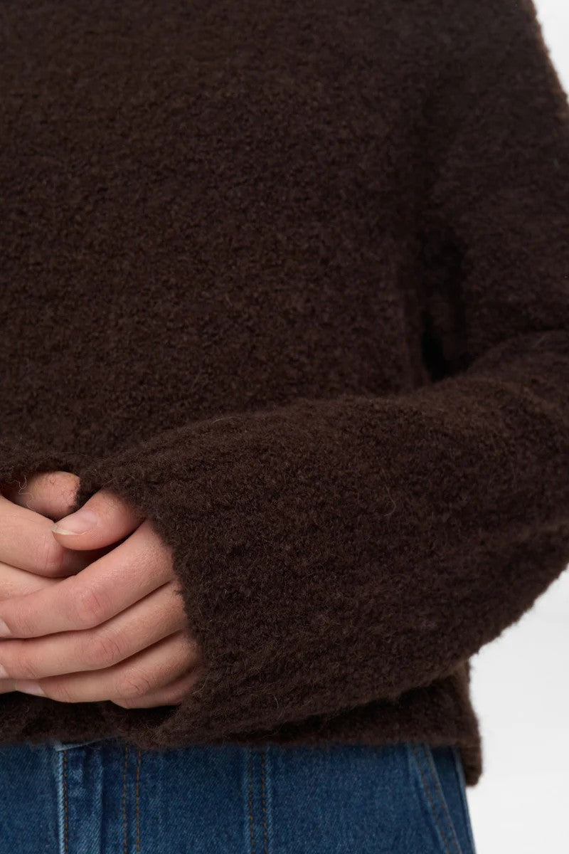 Jersey Nümph Nuwila Cropped Café oscuro