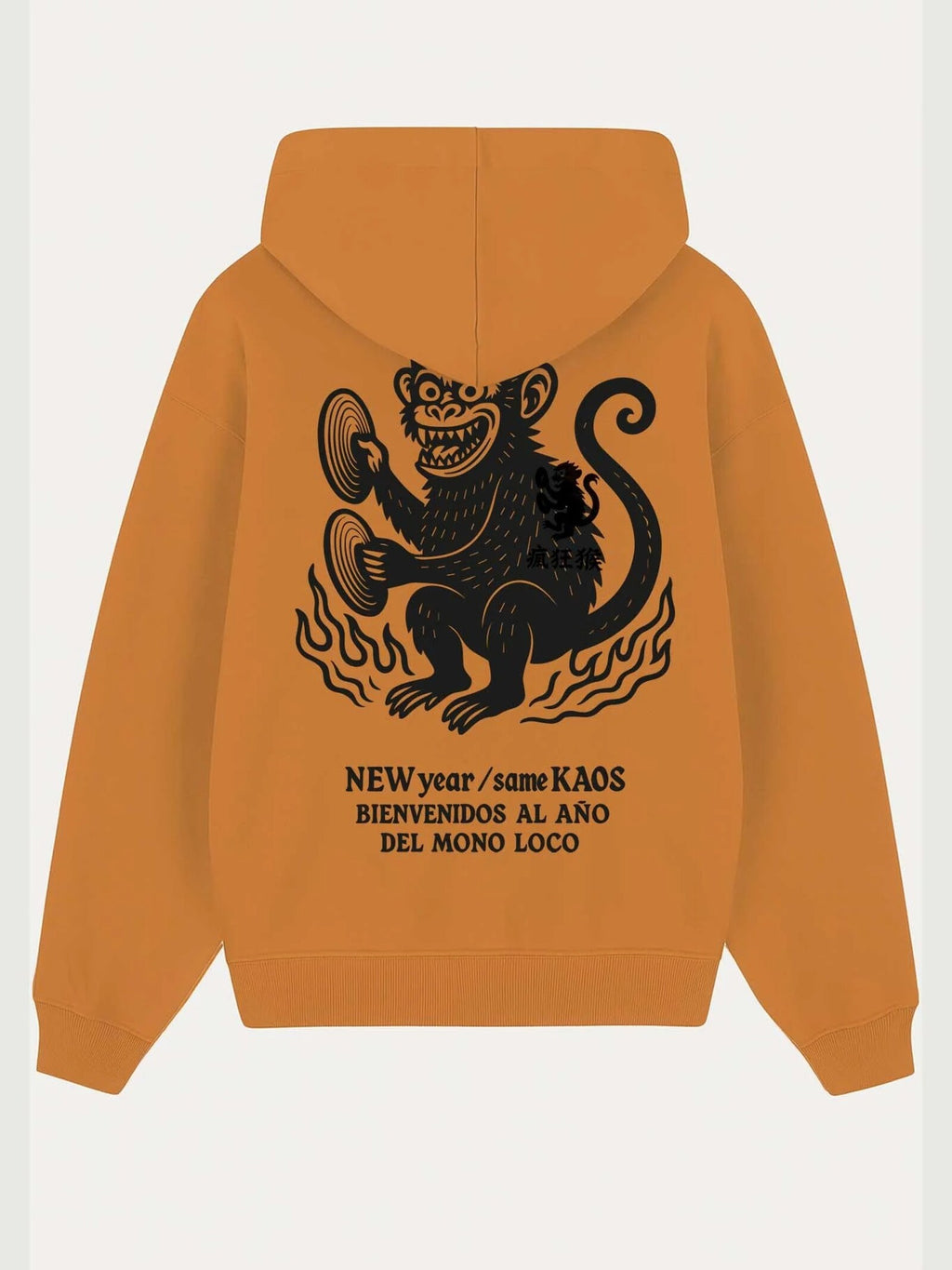 Sudadera Loco Monky New Year Mostaza