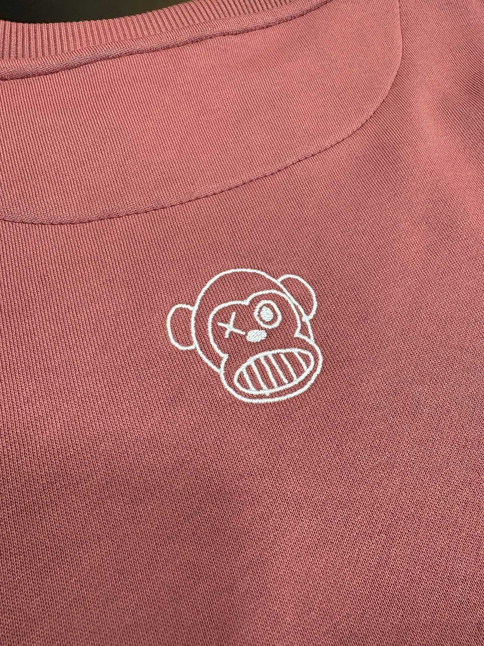 Sudadera Loco Monky Bendita Locura Oversize Vino