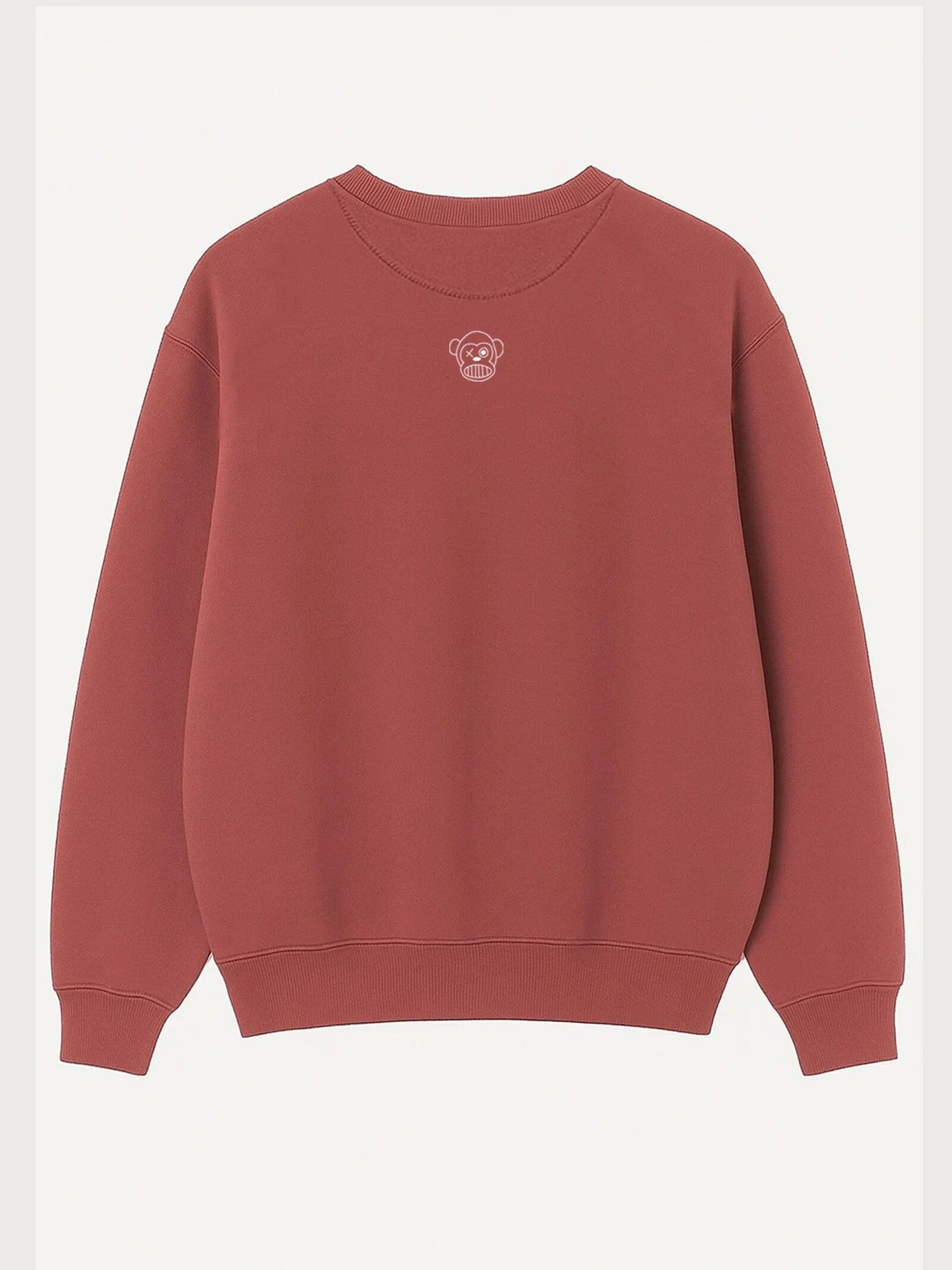 Sudadera Loco Monky Bendita Locura Oversize Vino