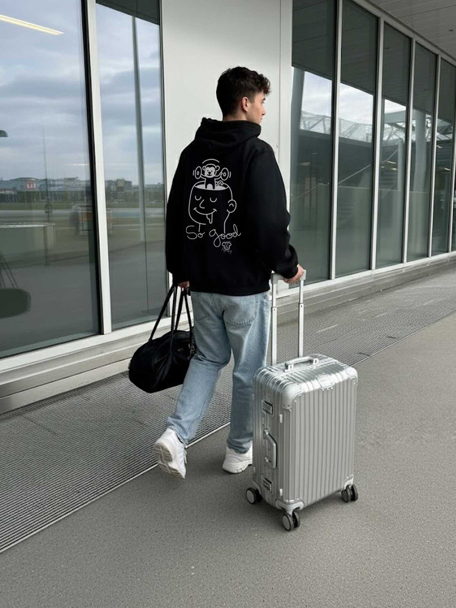 Sudadera Loco Monky So Good negro