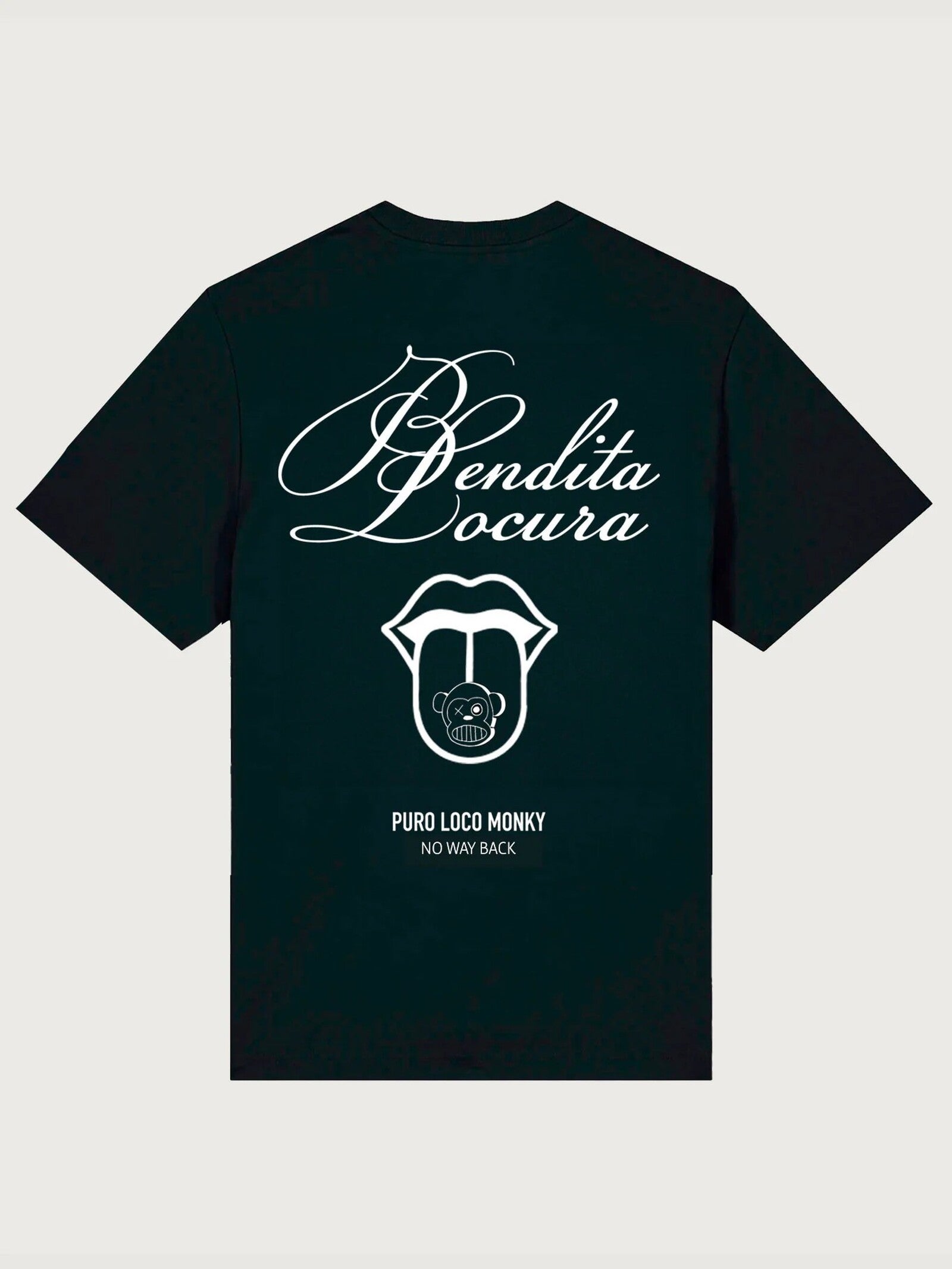 Camiseta Loco Monky Bendita Locura III Negro